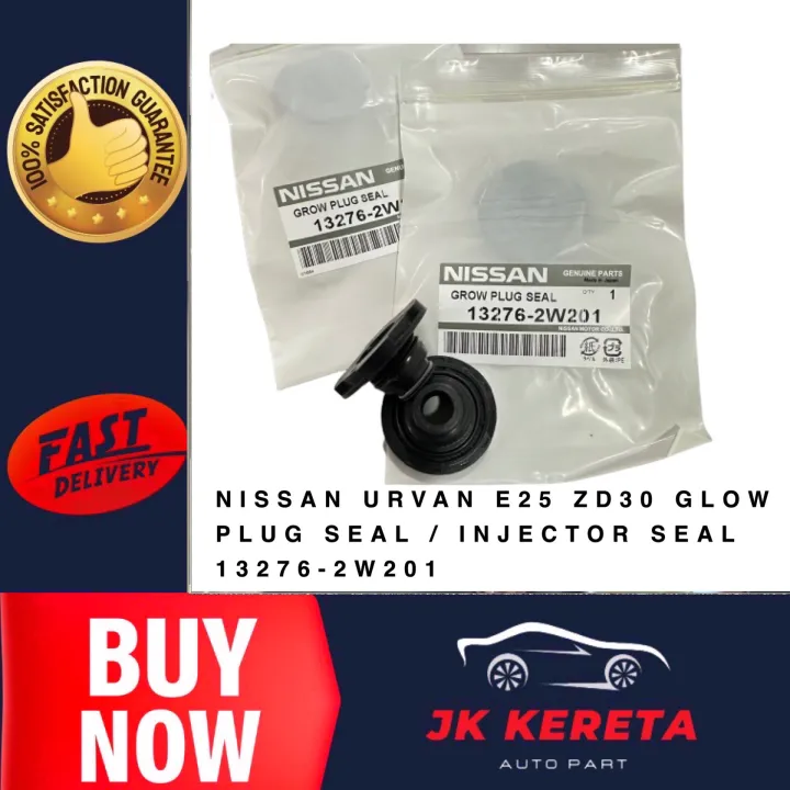 NISSAN URVAN E25 ZD30 GLOW PLUG SEAL / INJECTOR SEAL 132762W201 1 SET