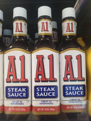 A1 Steak Sauce ซอสสเต๊ก เอวัน สินค้านำเข้าจากอเมิกา283g มีให้เลือก(1ขวดและ2ขวด)