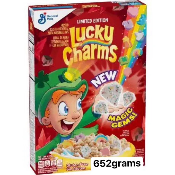 General Mills Lucky Charm Cereals Magic Gems Marshmallow Shape And ...