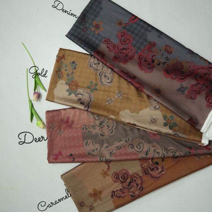 kain silk motif delina harga per setengah meter Lazada Indonesia