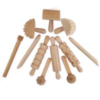 sensory play อุปกรณ์ไม้สำหรับเล่นแป้งโดว์ wooden playdough set