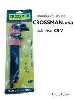 หกเหลี่ยม 9ชิ้น หัวบอล CROSSMAN usa เหล็กเกรด CR-V เบอร์ 1.5-2-2.5-3-4-5-6-8-10mm งานหนัก