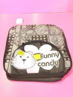 ผ้าคลุมตะกร้า เก๊ะหน้าสองชั้น WAVE-110i ลาย Cat funny candy