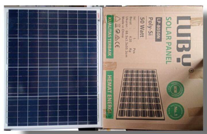 Papan Solar Panel Surya 50wp Luby | Lazada Indonesia