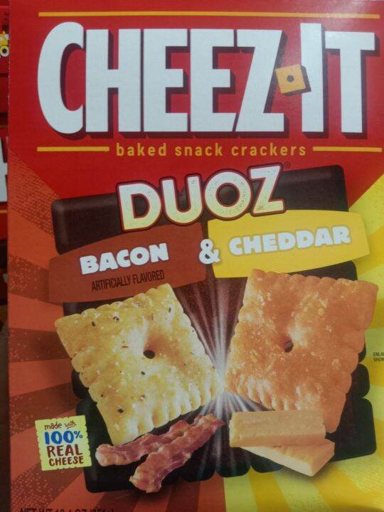 CHEEZ IT DUOZ BECON & CHEEDAR CRACKER 351GRMS (USA) 115596 Lazada PH