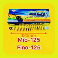 โช๊คหลัง Mio-125,Fino-125 เดิม สปริงเหลือง ยาว320mm : MDI