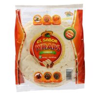 เอลซาบอร์ แผ่นแป้งตอติญ่าย่าง El Sabor Small Wraps Original 8 Pieces 346g.