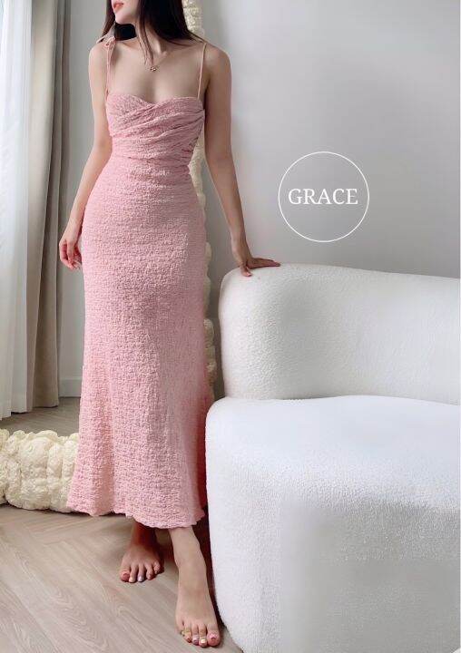 ชุดแม็กซี่เดรสสายเดี่ยวสวยมากป้ายgrace