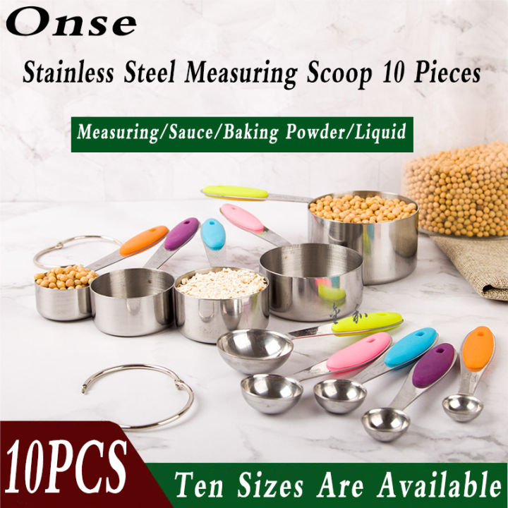 Stainless Steel Measuring Spoon 10pcs/set Kitchen Baking Tools