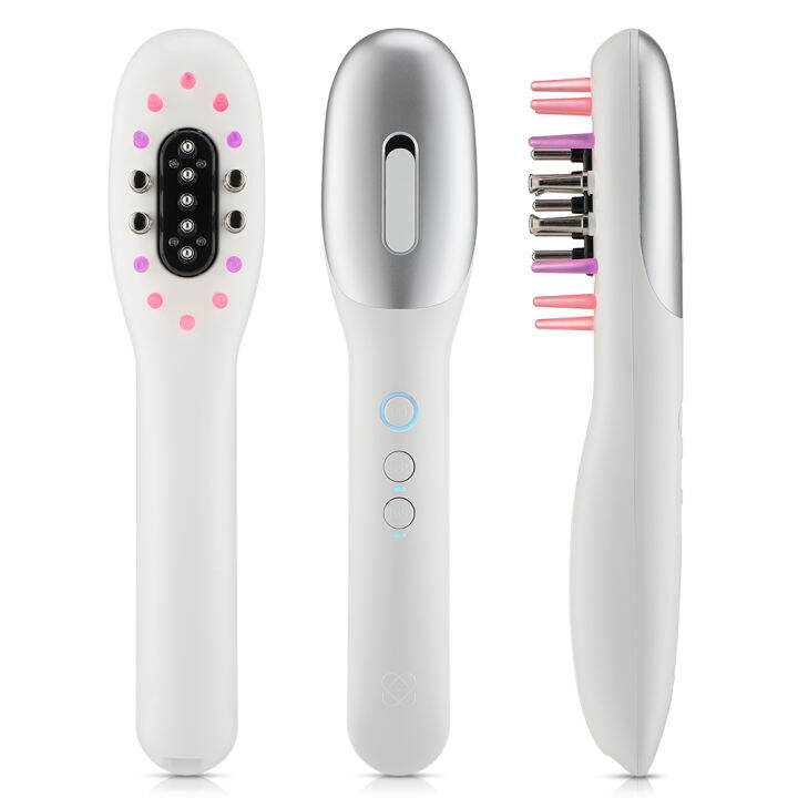 Hailicare Electric RF Hair Growth Comb Scalp Massager LED Light EMS Microcurrent High Frequency