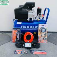 BERALA **รับประกัน 1 ปีเต็ม** ปั๊มลม ถังลม ปั้มลมโรตารี่ 50 ลิตร 3 แรงม้า รุ่น BL-50L + อุปกรณ์ 6 อย่าง + ปลั๊กพ่วงอย่างดียาว 10 เมตร