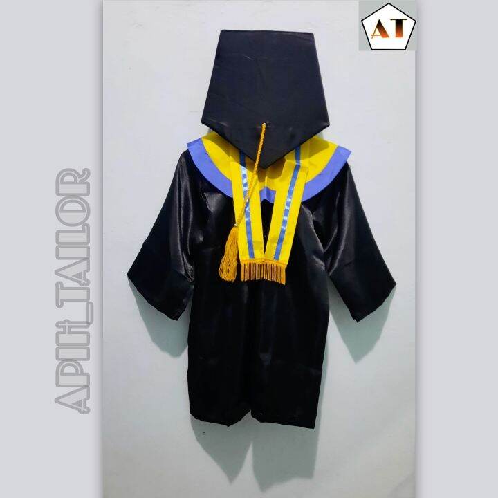 Baju Wisuda TK KUNING LIST BIRU | Lazada Indonesia