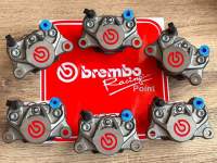 ปั๊มปักข้างเบรมโบ้ (Brembo) โลโก้แดง 2Pot แท้