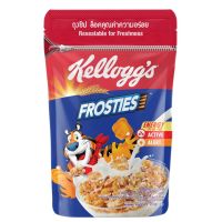 Kelloggs เคลล็อกส์ ฟรอสตีส์ Frosties Breakfast Cereal Resealable Pouch 70 g