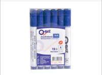 Q-BIZ คิวบิซ ปากกาไวท์บอร์ด  สีน้ำเงิน แพ็ค 12 ด้าม