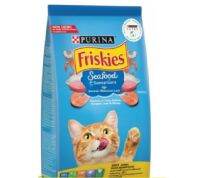 Friskies Seafood sensations อาหารแมว  แบบแพ๊คเกจ ชนิดเม็ด สำหรับแมวอายุ1ปีขึ้นไป  รสซีฟู้ดเซนเซชั่น ขนาด บรรจุ 1.1kg.