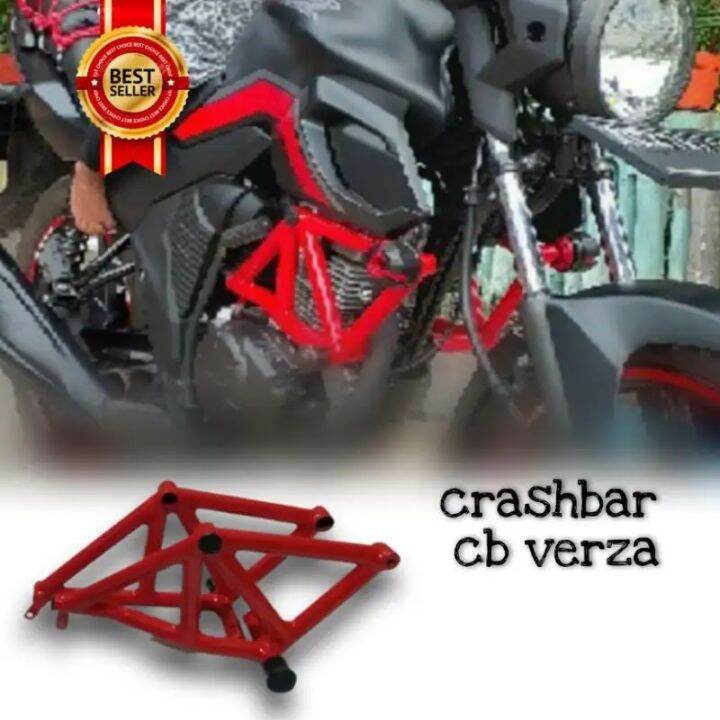 Crashbar Tubular Cb Verza Pengaman Body Motor Crash Bar Turing Touring Adventure Besi