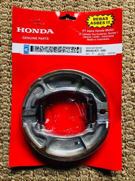 HONDA GENUINE BRAKE SHOE FOR CLICK 125/150 (stock ) Lazada PH