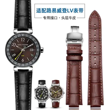 Cowhide Leather Watchband for LV Strap Louis Vuitton Tambour