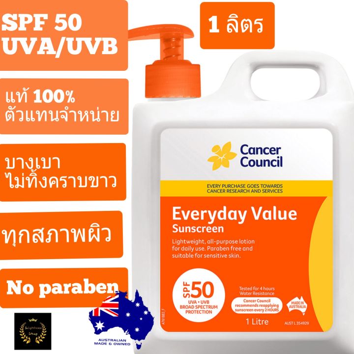 cancer-council-sunscreen-ครีมกันแดด-ตัวแทนจำหน่าย-แท้-ออสเตรียเลีย-ครีมกันแดดหน้า-ครีมกันแดดตัว-sun-block-ครีมกันแดด