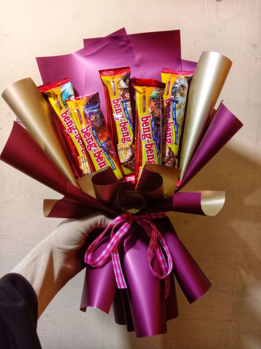 Bucket Beng Beng Buket Beng Beng Bucket Snack Bouquet Coklat Bouquet