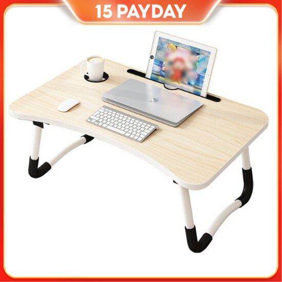 WestGoods Foldable Bed Tray Table with Cup Slot Study Table Bed Desk ...