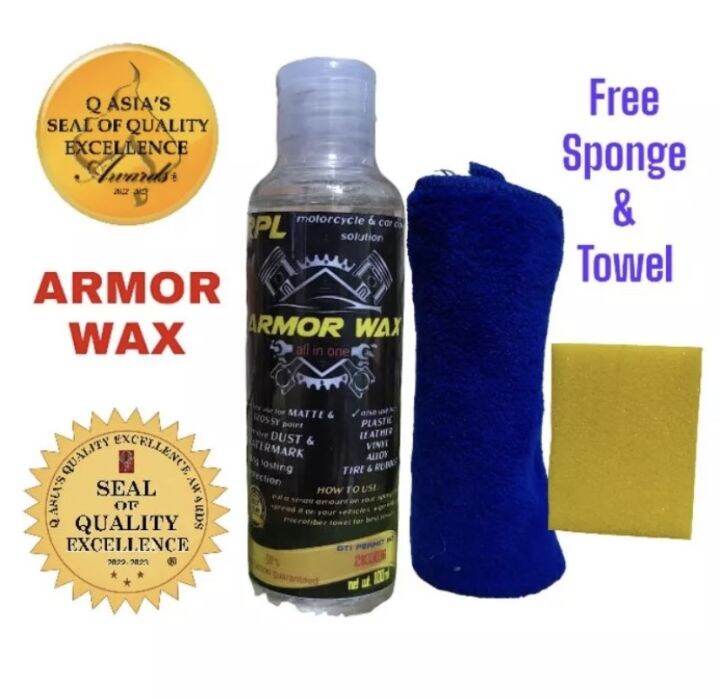 Armor Wax Original RJM with FREE Microfiber and Sponge Lazada PH