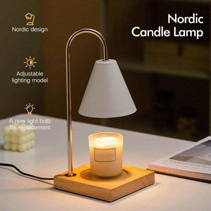 【In Stock】ZIR 50W Candle Wax Melting Warmer Timing Dimmable Tabletop Light Fragrance Lamp Aroma