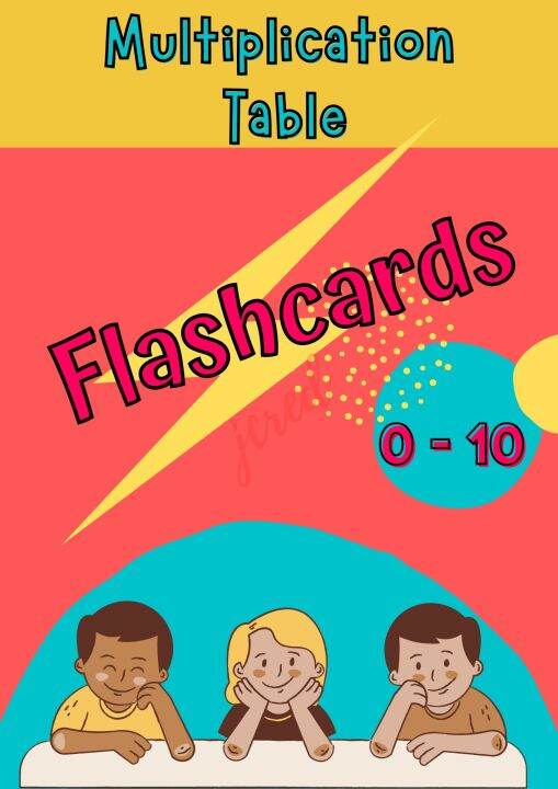 LAMINATED MULTIPLICATION FLASHCARDS 010 250 MICRONS 125 MICRONS