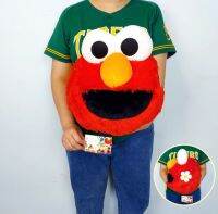 ตุ๊กตาเอลโม่ คุ๊กกี้ elmo เรื่องsesamestreet Doll งานแท้ญี่ปุ่น ป้ายห้อย