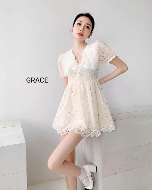 มินิเดรสสวยหวานป้ายgrace