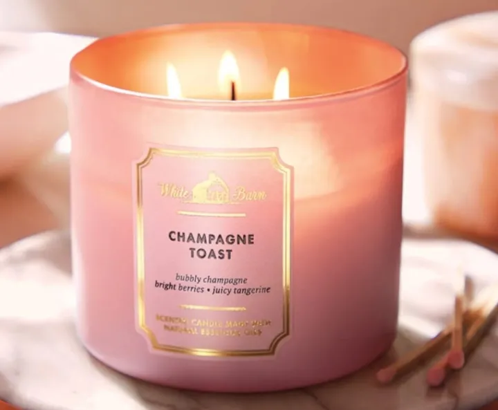 🧡 CHAMPAGNE TOAST 3 Wick Scented Candle Bath & Body Works Lazada PH