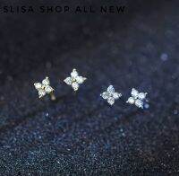 [Slisa shop all new]925เงินเเท้ ต่างหูcz ใส่ติดหูขนาดเล็ก