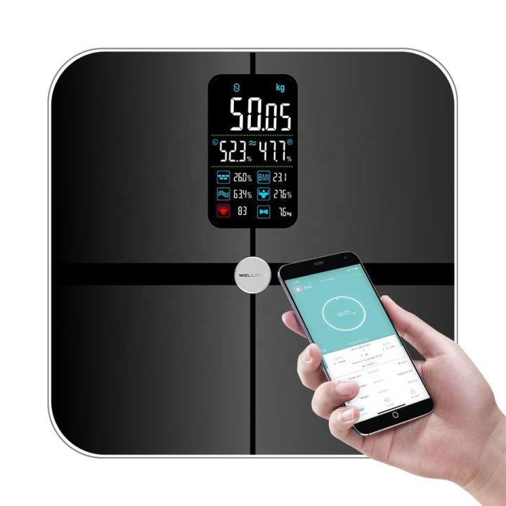  Scales for Body Weight and Fat, Lescale Large Display High  Accurate Body Fat Scale Digital Bluetooth Bathroom Scale for BMI Heart  Rate, 15 Body Composition Analyzer Sync with Fitness App 