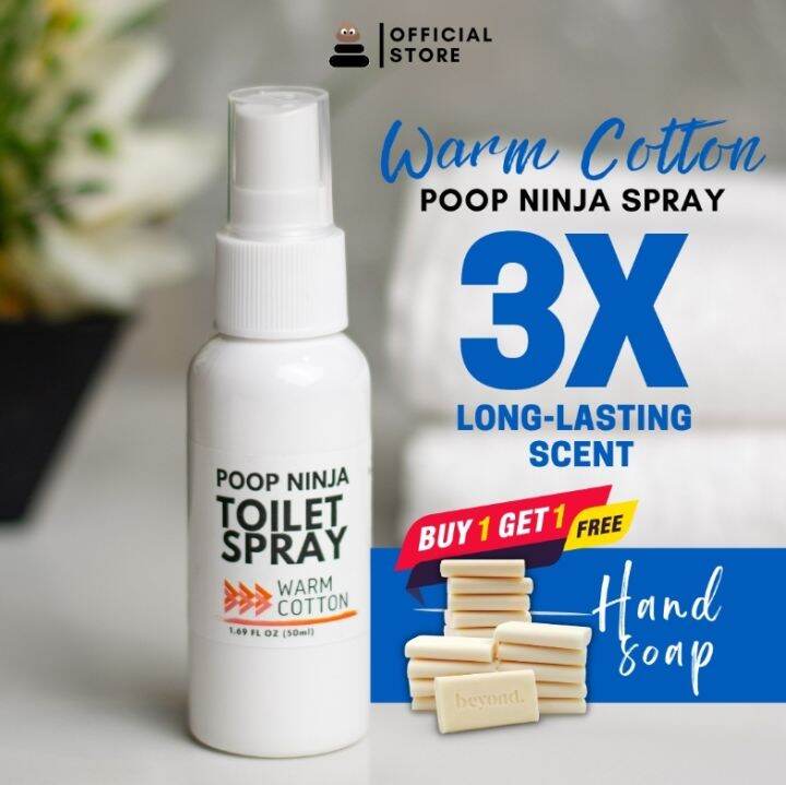 WARM COTTON Poop Spray Odor Buster Air Freshener Poop Ninja Poo Spray