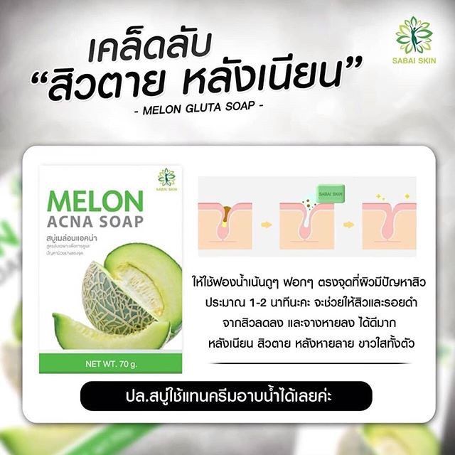 melon-acna-soap-สบู่เมล่อนแอคน่า-ขนาด-70-กรัม