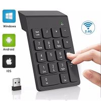 Mini Wireless Numeric Keyboard 2.4GHz  Numpad 18 Keys Digital Pave numpad for Accounting Teller Laptop Notebook Tablets