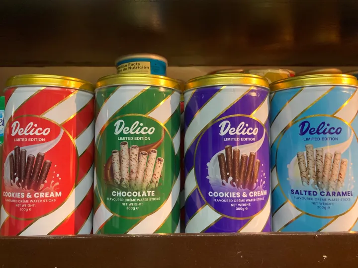 Delico Chocolate/ Salted Caramel/ Cookies and Cream Wafer Stick 300g