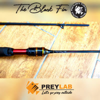 คันเบ็ด 4 ท่อน The Black Fin สำหรับสาย UL/Finesse ตกปลา อะจิ Aji, กระสูบน้ำไหล, กระพงบ่อเคี่ยว จาก PREYLAB พกพาสะดวก