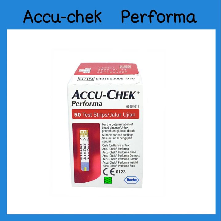 Accu-chek Performa Test Strip [50 ชิ้น/กล่อง] แผ่นตรวจน้ำตาล แอคคิว-เช็คเพอฟอร์มา
