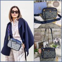 Tory Burch T.Camera bag 8นิ้ว พร้อมสายสะพายสปอร์ต (Full box set)