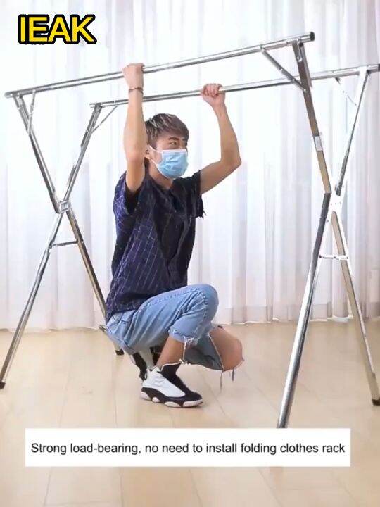 IKAE Free shipping Clothes drying rack sampayan foldable heavy duty