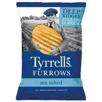 ไทเรล มันฝรั่งทอดกรอบรสเค็ม Tyrrells Furrows Sea Salted Potato Crisps 150g