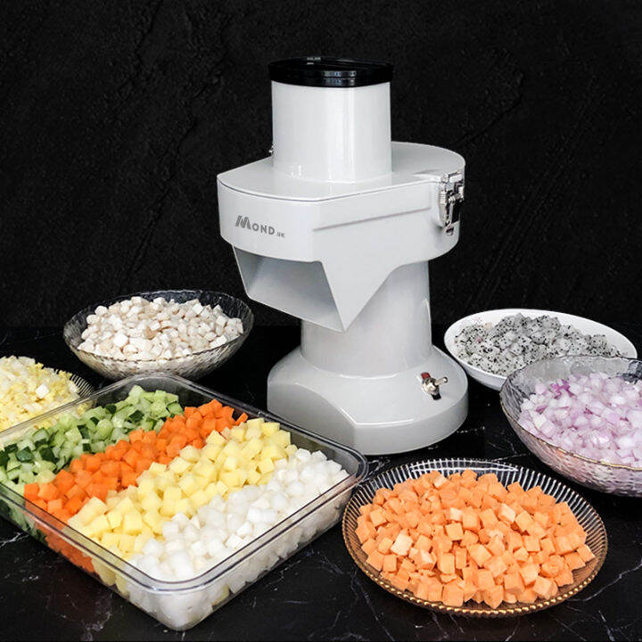 Mond Commercial Slicer Electric Potato Block Radish Vegetable Kindergarten Canteen Vegetable