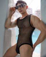 BS01 Men sexy bodysuit #ขยายไซส์ M,L  บอดี้สูทเซ็กซี่สำหรับผู้ชาย