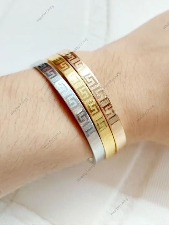 Trendy Bangle Gold Plated Non Tarnish Lazada PH