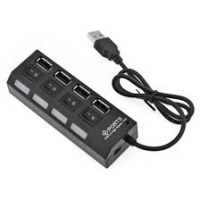 Black USB 2.0 Hi-Speed 4-Port Splitter Hub Adapter For PC Computer - intl