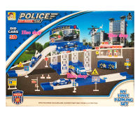 POLICE city patrol team ชุดรางรถ ลานจอดรถตำรวจ