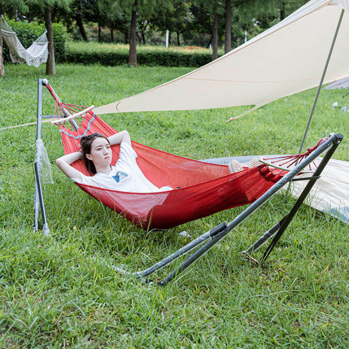 Portable Folding Hammock with Stand Foldable Hammock Stand 550 lbs