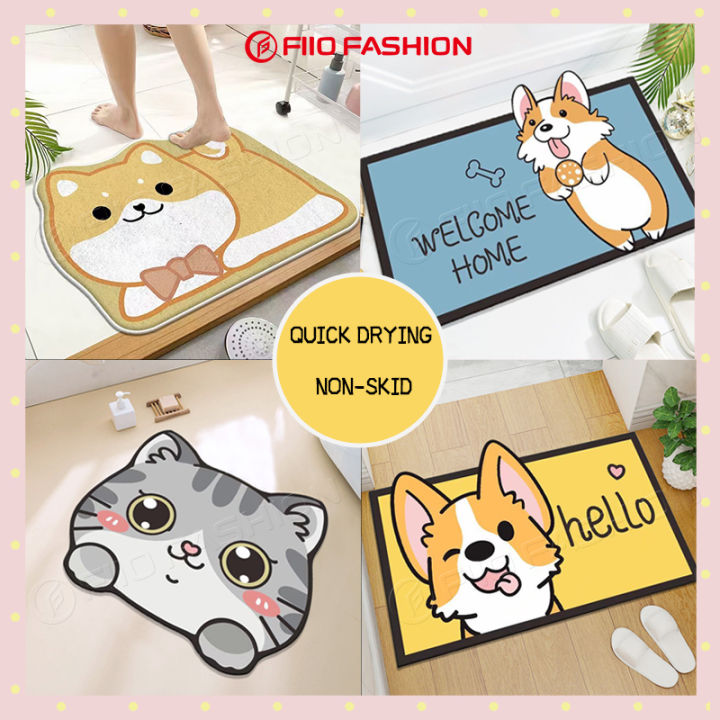  Super Absorbent Bath Mat,Cute Cartoon Bathroom Entrance  Anti-slip Mats, Household Bathroom Absorbent Floor Mats Toilet Quick-drying  Cushions, Bathroom Floor Mat, Shower Mat, Floor Mat (40x60cm, Pig) : Home &  Kitchen